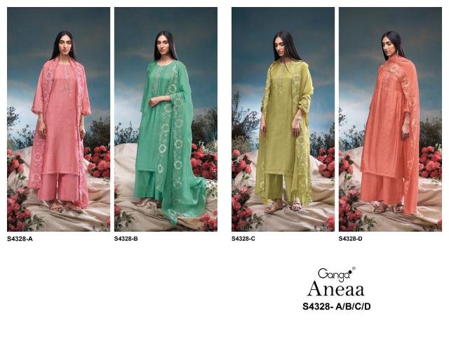 Ganga aneaa 4328 wholesale cod dress materials